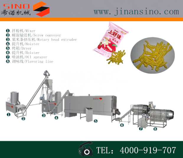 焙烤粟米棒生產(chǎn)線